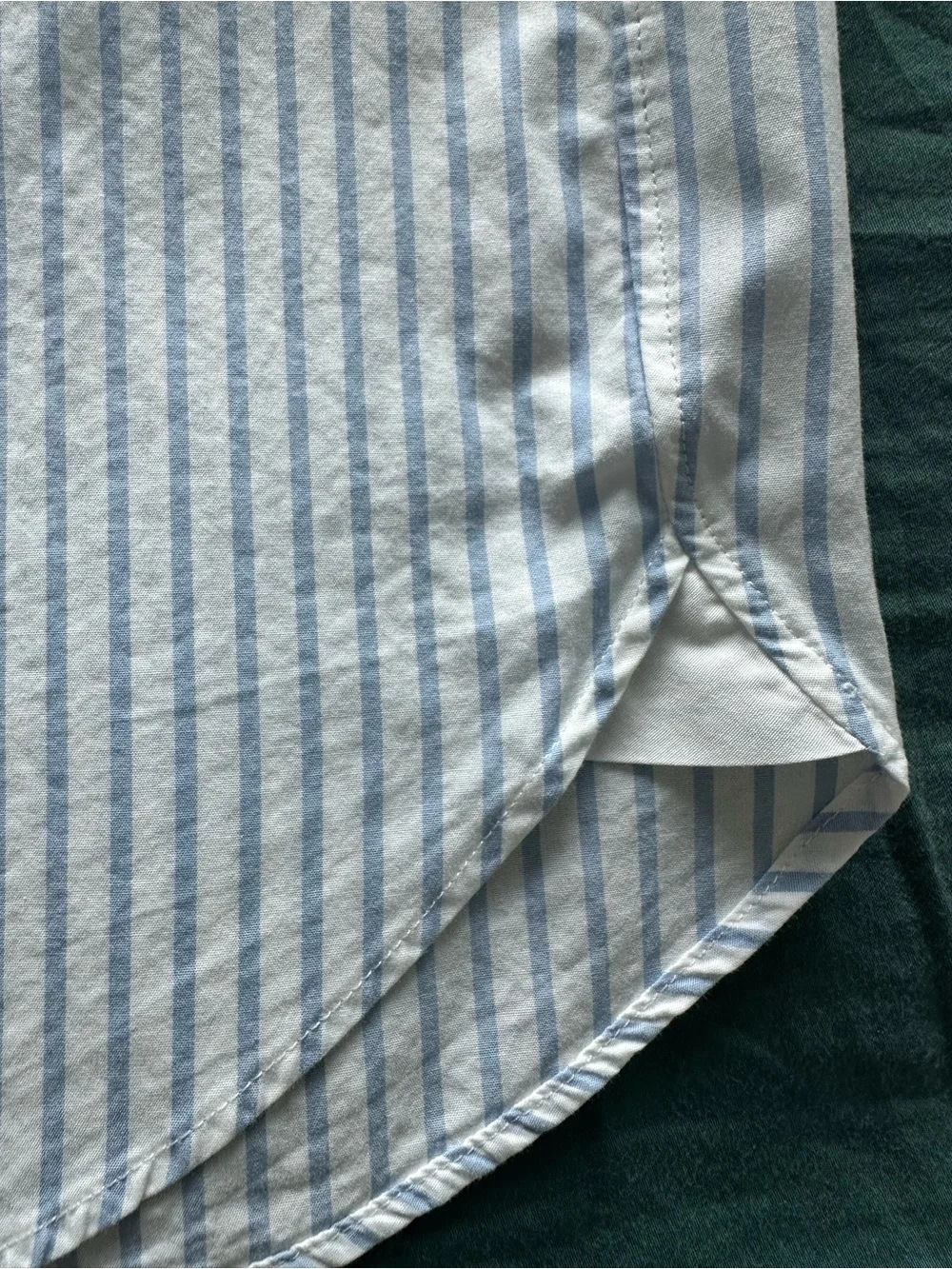 J.Crew Ludlow 120’s 2-Ply Dress Shirt Men’s XL Blue White Striped 100% Cotton